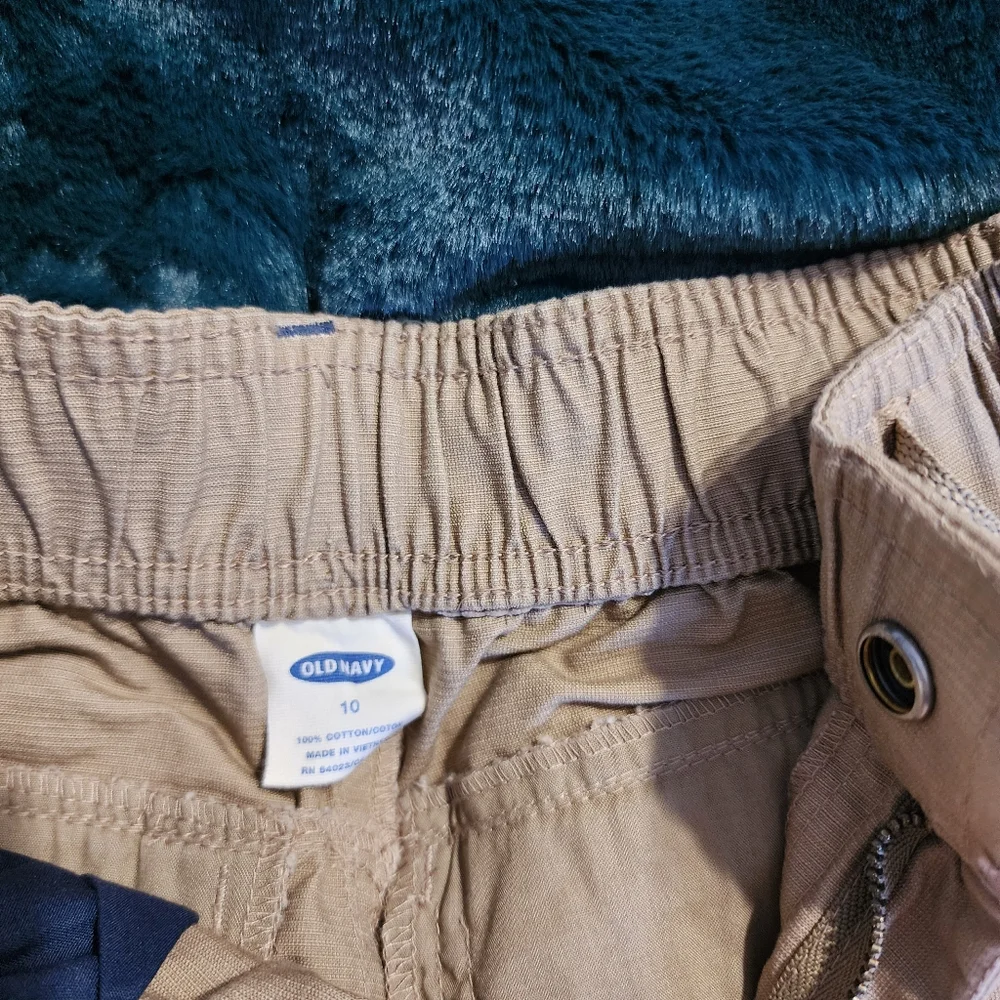 Old Navy‎ Tan Cargo Shorts Belted Size 10